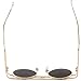 Sunny&Love Small Retro-Vintage Style Round Metal Circle Sunglasses