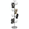 Household Essentials Revolving 4-Tier Shoe Tree, Chrome