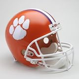 Clemson Tigers Deluxe Replica Riddell Full Size Helmet