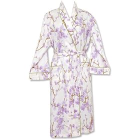 Buy Bedhead Plus Size Lavender Blossoms Sateen Cotton Robe by BedHead