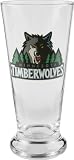 Minnesota Timberwolves 3D Logo Pilsner Glass Glass