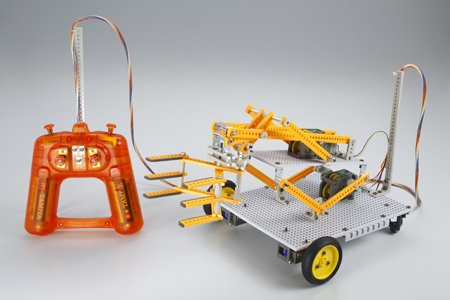 70177 4ch Remote Control Robot Const Set DX Tire Type-image