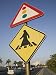 Arabian Pedestrian Crossing Sign, Al-Corniche Street, Doha, Qatar Photographic Poster...