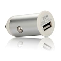 i-Blason Mini Bullet Style 2A 10w Heavy Duty Ouput Aluminum Car Charger for New iPad 3 iPad 2 iPad Mini iPad 4 with Retina Display iPhone 4 4s 3G 3Gs iPhone 5 iPod Touch iTouch 2G 3G 4G 5G With Retractable Apple Charging Cable Also Charges HTC Inspiration EVO Thunderbolt One S One X Blackberry Goole Nexus Tablet -Multi Color