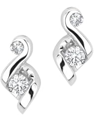 JUNO LUCINA™ 1/5ctw Diamond 14k White Gold Earrings