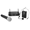 Skytec UHF Funkmikrofon Komplettset (Freisprech-Headset + Gesang/Sprachmikrofon + Receiver) STWM722
