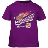 adidas LSU Tigers Purple Infant Flaming Football T-shirt