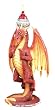 Red Dragon Candle Holder - Cold Cast Resin - 8.5'' Height