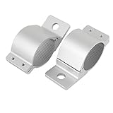 uxcell フォグランプブラケット　ライトソケット　アルミ製　シルバートーン　サポーター　自動バン用　2個入り