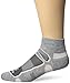 Balega Ultralight Lightweight Performance Quarter Athletic Running Socks for Men and Women (1 Pair) Grey/White, X-Large