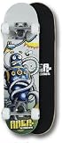 Area Kiddies Kinderboard "Robot II" - cooles Skateboard für Kinder von 4 bis 8 - 61 cm lang