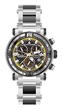 Chase-Durer Mens 224.2BY-BRA Trackmaster Pro Chronograph 2nd Edition Stainless Steel and Black Ion-Plated Watch
