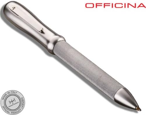 Giuliano Mazzuoli Officina Lima 3+1 Brushed Chrome Multifunction Pen