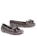 Fashion Friends Pny Fur Ox Dress Loafers/oxfords Shoes Grey Zebra Junior Low Womens