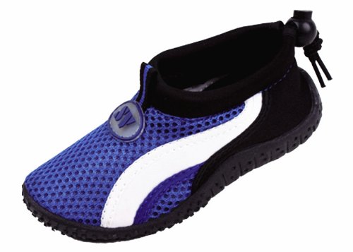 New Starbay Brand Kid's Athletic Water Shoes Aqua Socks, (4, Blue)