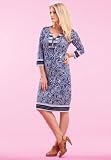 Jessica London Plus Size Front Tie Shift Dress