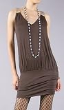 LAXMI Edgy Leather Stud Dress