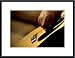 Acoustic Guitar by John K. Nakata 20.00X13.50 Framed with Black Metal Frame
