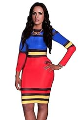 General Print Spandex Bandage Dress/Bodycon Dress/Club Dress 