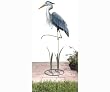 Standing Heron Metal Garden Statuary (40 inches tall)