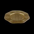 Octagon Bread & Butter Plate, Metallic Gold - 6 Pack