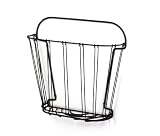 Spectrum 38910 Double Wire Wall-Mount Magazine Rack, Black