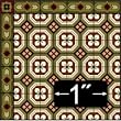 Dollhouse Wallpaper Victorian Encaustic Floor Tile Paper