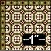 Victorian Encaustic Tile Dollhouse Miniature Wallpaper