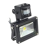 高輝度 LED投光器 ledセンサーライト LED作業灯 センサーライト 看板照明 薄型 昼白色 120度広角 IP65防水防塵 省エネ長寿命 看板灯 作業灯 (10W)