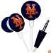 iHip MLF10169NYM MLB New York Mets Printed Ear Buds, Blue/Orange