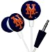 iHip MLF10169NYM MLB New York Mets Printed Ear Buds, Blue/Orange