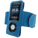 iGadgitz Blue Neoprene Sports Armband for Apple iPod Nano 5th Gen Generation 5G (with Video Camera) 8GB & 16GB