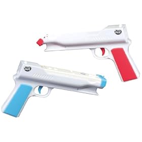 Wii Accushot Ultimate Gun X2 Duo Twin Pack Red/Blue