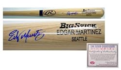Edgar Martinez Seattle Mariners MLB Hand Signed Name Model Baseball Bat