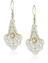 Miguel Ases Opalite Quartz Delta Drop Earrings
