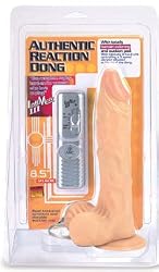 Tantrica Ultra Realistic Vibrating 8.5 Inch Flesh Ballsy Dildo with Suction Cup