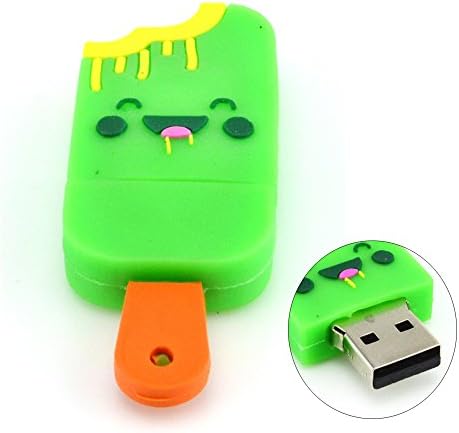 8GB Greedy Smile Popsicle USB Flash Drive (Yellow)