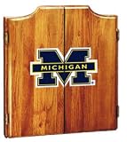 Michigan Wolverines Dart Board Cabinet