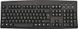 UK - English USB Wired Computer Keyboard Black with White Font / Letters / Characters