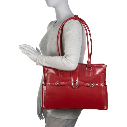 McKleinUSA WILLOW SPRINGS 96566 Red Leather Ladies' Briefcase McKleinUSA WILLOW SPRINGS 96566 Red Leather Ladies' Briefcase