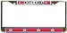 North Korea Korean Flag Chrome Metal License Plate Frame Holder