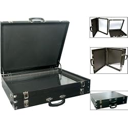 Double Glass Top Travel Jewelry Showcase 24x20 Lock Display