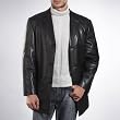 BGSD Men's Three-Button New Zealand Lambskin Car Coat - Regular & Tall