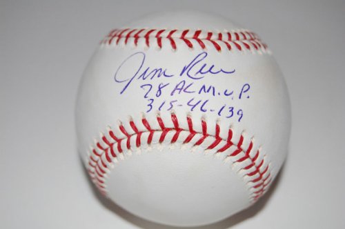 Jim Rice Boston Red Sox Autographed MLB Baseball Inscribed 