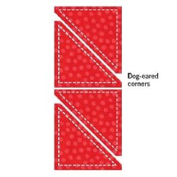 AccuQuilt Go! Half Square 3" Triangle Fabric Cutting Die #55009 Block E