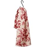 April Cornell Cherry Blossom Red Waffleweave Tea Towel