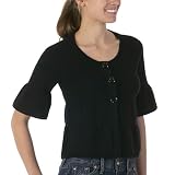 Juniors' Xhilaration® Tiered Cardigan - Ebony