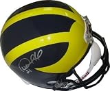 Desmond Howard Autographed/Hand Signed Michigan Wolverines Full Size Replica Helmet minor smudge