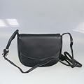 Kleine Damen Leder Handtasche schwarz Umh�ngetasche 17x14 cm