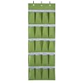 Wenko 3440210100 H�ngeorganizer Filz - 20 F�cher, 3 Edelstahl-Haken, 46 x 136 cm, grau-gr�n